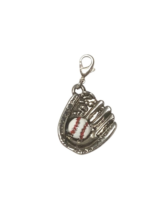 Source Unknown Jewelry - Baseball Glove & Ball w/Lobster clasp Zipper pull, purse, shoe charm